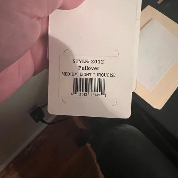 NEW WITH TAG | BloqTek Light Turquoise Pullover - Picture 5 of 5